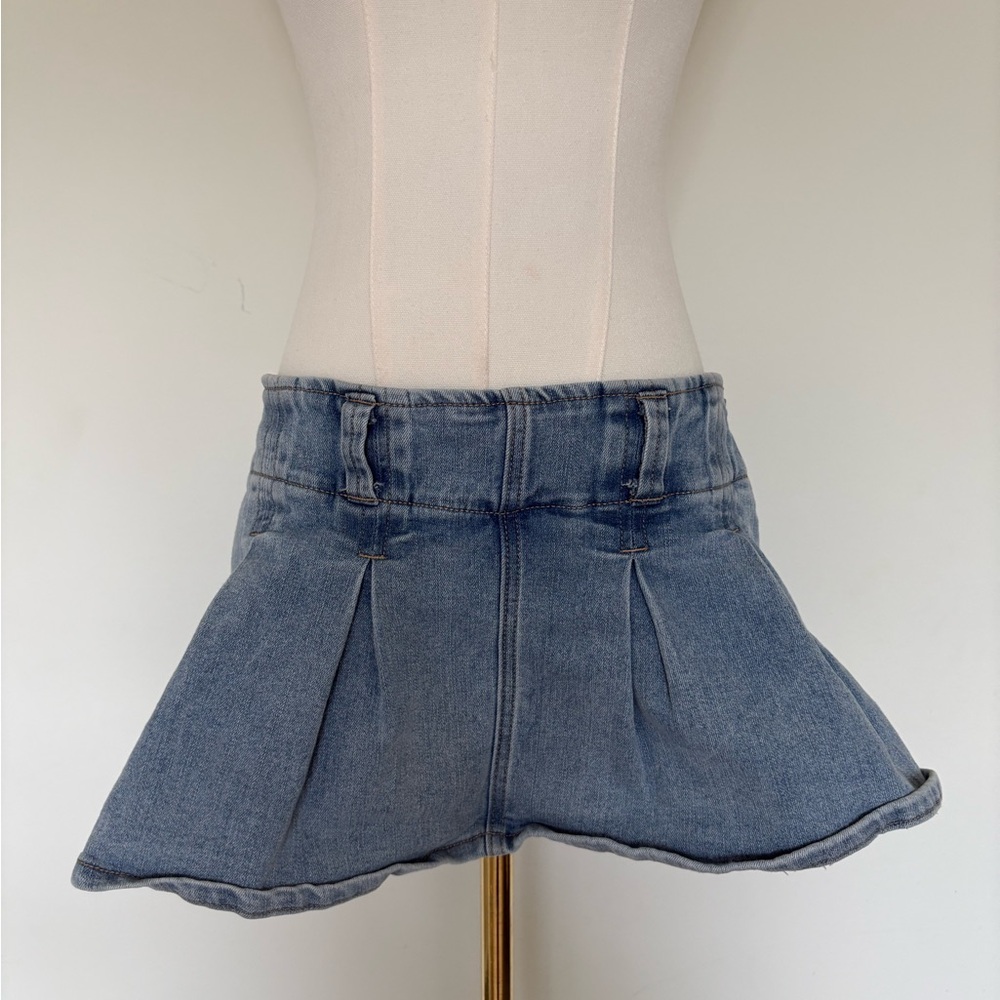 Almost Famous Light Blue Denim Skirt